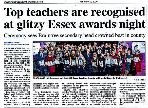 Essex Teaching Awards February 2020