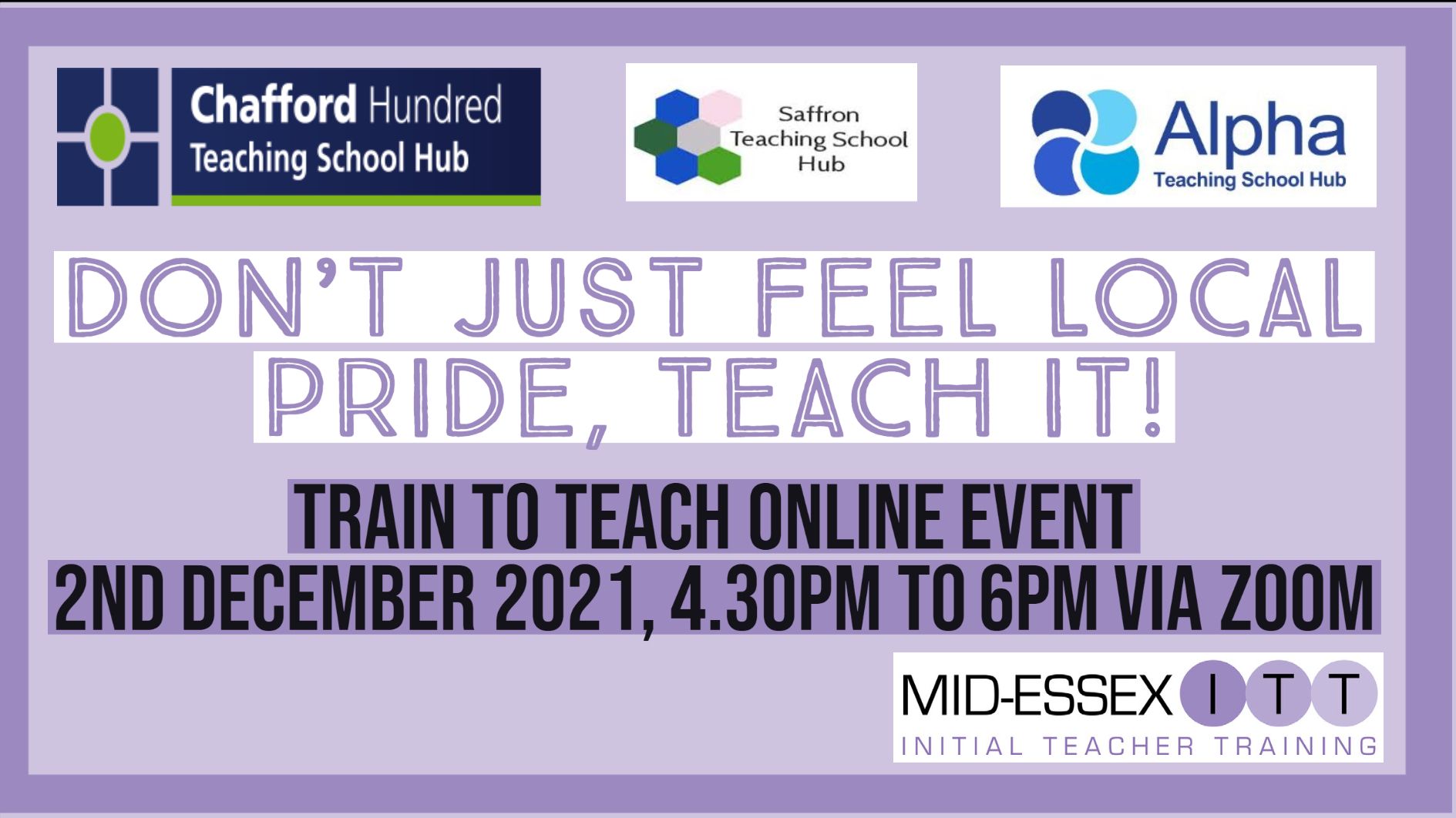Train to Teach - Online Event